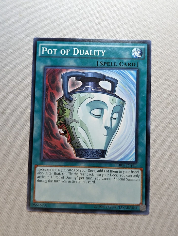 Yugioh - Pot of Duality - LDK2-ENY34 - Common - LP - Image 1 of 1