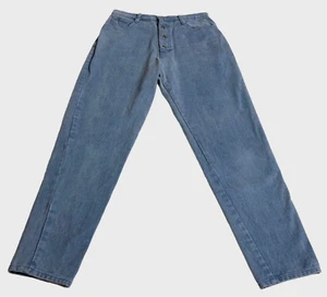 Vintage Carolina Colours Jeans Womens 29x30 Blue Denim High Rise Button Fly 90s - Picture 1 of 13