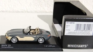 Minichamps 1:43 BMW Z8, 2001, grigio strato/avorio - IMBALLO ORIGINALE + nuovo - Foto 1 di 5