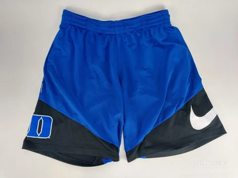 Nike Dri Fit Duke Blue Devils NCAA College Basketball Shorts Mens XXL 2XL Blue Cover