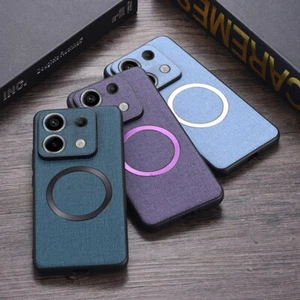 For Xiaomi Poco M6 Pro X6 Redmi Note 13 Nylon Cloth Magnetic Magsafe Case Cover - Picture 1 of 12