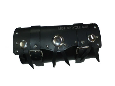 Leather New Hand Crafted Black Tool Bag Fit For Harley Davidson Motorcycle - Image 1 of 4