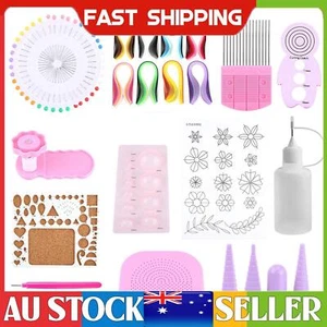 Complete Paper Quilling Kit: Tools Strips & Mini Mould for Crafts - Picture 1 of 21