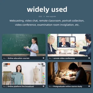 PC Computer 1080P AutoFocus Webcam High Double Noise Reduction Microphone - Afbeelding 1 van 11