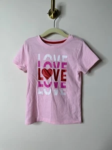 Unbranded Pink Valentine's Day Love Graphic Shirt Girls XS - Picture 1 of 4