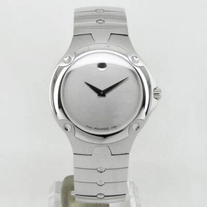 MOVADO Uhr 84 G1 1892 Museum SE Sports Edition Quarz Silber Zifferblatt 37mm ... - Bild 1 von 6