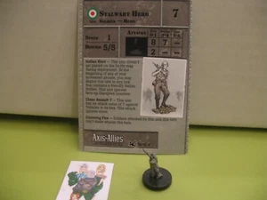 =Axis & Allies RESERVES Standhafter Held mit Karte 38/45= - Bild 1 von 1