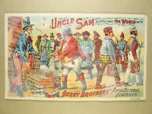 UNCLE SAM Supplying the World BERRY BROTHERS ARCHITECTURAL FINISHES Trade Card - Picture 1 of 3