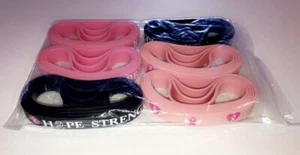 Breast Cancer Awareness, Hope, Strength and Ribbons Silicone Bracelets lot of 24 - Picture 1 of 7