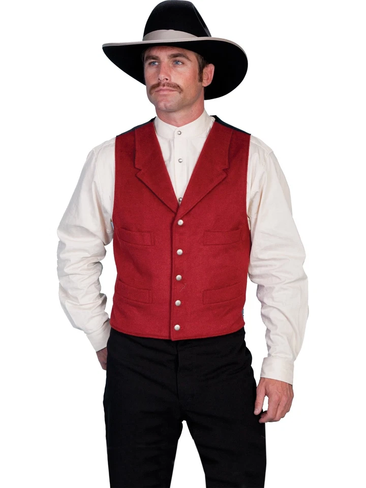 WAHMAKER por SCULLY OLD WEST COLETE DE MISTURA DE LÃ ROUPAS DE COWBOY - FEITO NOS EUA - Imagem 1 de 1