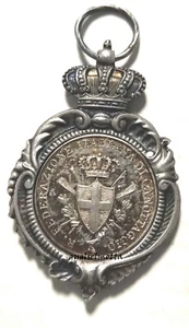 PALLANZA REGIA FEDERAZIONE ITALIANA DI CANOTTAGGIO 1932 MEDAGLIA ARGENTO - Picture 1 of 3