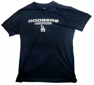 Los Angeles Dodgers Baseball Men's Large Black Crew Neck Neck Shirt Pullover - Picture 1 of 8
