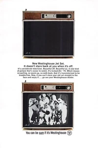 Transistor instantáneo Westinghouse Jet Set TV vintage anuncio impreso años 60 mediados de siglo - Imagen 1 de 1