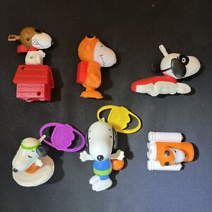 Peanuts Snoopy 2018 and 2019 McDonalds Happy Meal Toys Lot of 6