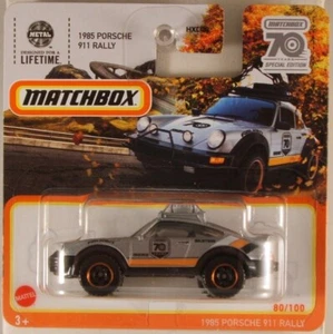 MATCHBOX #80 1985 Porsche 911 Rally Special Edition, 2023 on short card (NEW) - Picture 1 of 2