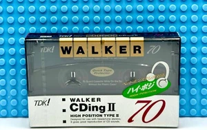 TDK CDing II WALKER 70 TYPE II CASSETTE TAPE (1) (SEALED) - Picture 1 of 3