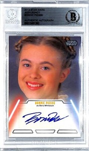 2013 Star Wars Galactic Files BONNIE PIESSE "Beru" Signed Auto Card BAS Slabbed