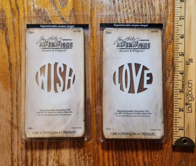 Cartuchos de troquelado magnético Sizzix Alterations - Wish & Love 657077 y 657078 Foto 1 de 3