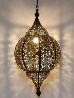 Lâmpada de lanterna marroquina, luminária de teto lâmpada suspensa, lâmpada plug-in de tomada externa - Imagem 1 de 4