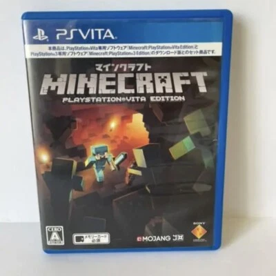 PS Vita MINECRAFT Sony Playstation vita edition Japan VCJS10010 Sandbox USED - Image 1 of 3