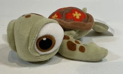  Squirt Finding Nemo The Turtle -8” Plush Soft Toy Beanie Disney Store  - Image 1 of 4