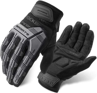 ROCKBROS Guantes de Bicicleta de Montaña con Almohadilla de Gel Pantalla Táctil Protección de Nudillos para BMX  Foto 1 de 4