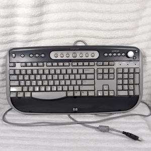 HP 5308 USB Keyboard Wired w Multimedia Buttons VTG Original Tested & Works!  - Picture 1 of 4