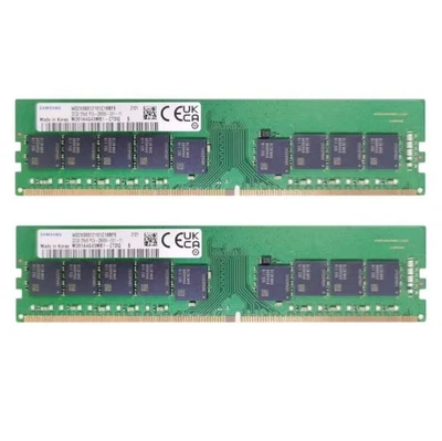 Samsung 64GB (2X32GB) DDR4 2666MHz 2RX8 ECC UDIMM Memory Ram M391A4G43MB1-CTD - Image 1 of 4
