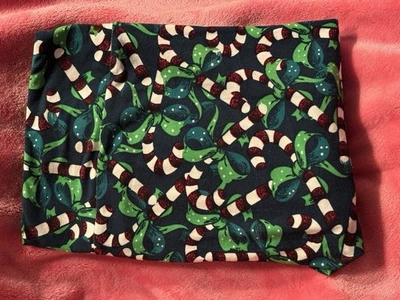 LuLaRoe Candy Cane Leggings Cintas Verde Rojo Blanco Mujer’s Alto y Curvilíneo Foto 1 de 2