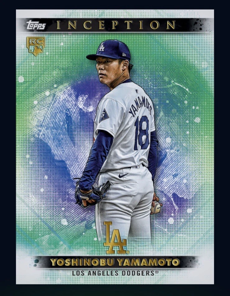 2024 TOPPS Inception Base Rookie RC - YOSHINOBU YAMAMOTO (Topps cartão digital colorido - Imagem 1 de 1