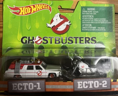 Hot Wheels 1:64 Ghostbusters Ecto-1 and Ecto-2 Set READ - Image 1 of 4