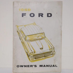 Ford Fairlane 1958 manual del propietario (impreso en EE. UU., formulario 3692-58) - Imagen 1 de 9
