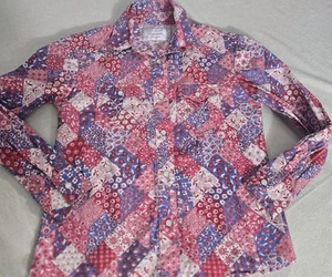 Panhandle Girls Western Shirt Size Small Pearl Snap Flap Pockets Rodeo Rider - Picture 1 of 5