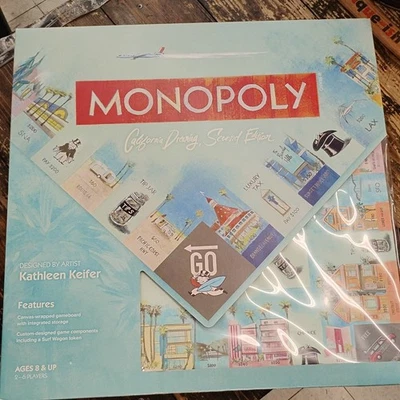 W.S. Game Company Boardgame Monopoly - California Dreaming (2nd Ed) Box New - Image 1 of 4