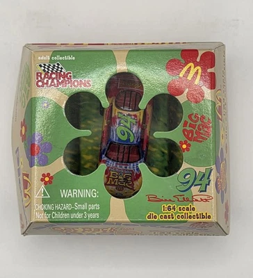 Bill Elliott 1998 McDonald's Big Mac In Big Mac Box Promo 1/64 Racing Champions - Image 1 of 4