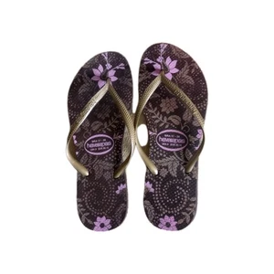 AUTHENTIC HAVAIANAS SLIM SANDALS FLIP FLOPS WOMEN SIZE 8.5 Worn Once  - Picture 1 of 2