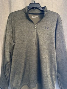 Under Armour Men’s Olive Green Heather Fleece Quarter Zip Pullover XL TALL - Picture 1 of 5