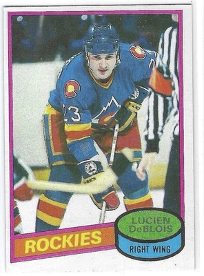 Lucien DeBlois 1980-81 Topps #146 Colorado Rockies VG+ - Image 1 of 2