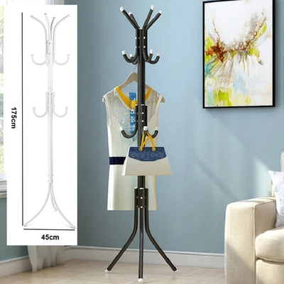 GARDEROBENSTÄNDER KLEIDERSTÄNDER KLEIDERSTANGE STANDGARDEROBE SCHWARZ UND WEISS - Bild 1 von 4