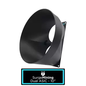Dual ASIC to 10 Inch - Fan Shroud Adapter Crypto Cooling Silencer Antminer S9 L3 - Picture 1 of 1