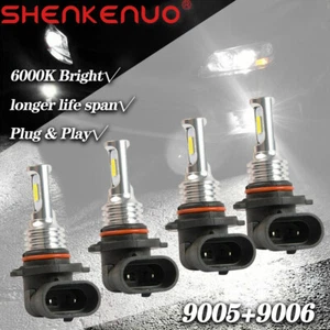 9005 + 9006 Bombillas LED de actualización de faros para Chevy Silverado1500/2500HD 2001-2006 - Imagen 1 de 16