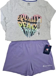 Girls Size 14 Spring/Summer Shorts And T-Shirt Champion/Falls Creek Brand New... - Picture 1 of 6