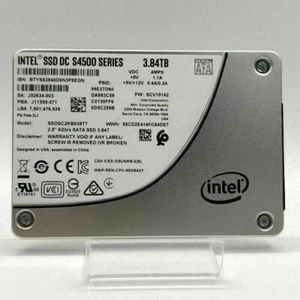 Intel 3.84TB SSD S4500 DC Series 2.5 inch SATA Solid State Drive SSDSC2KB038T701 - Picture 1 of 6