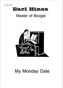"My Monday Date" by Earl Hines Sheet Music - Picture 1 of 2