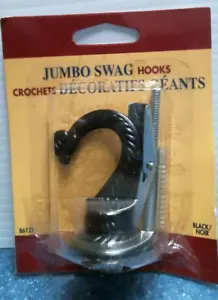 Panacer Jumbo Swag Hook, Black (86121) FS - Picture 1 of 3