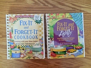 EUC Lot of 2 "Fix-It & Forget-It" SLOW COOKER Cookbooks: Feasting*Healthy LowFat - Picture 1 of 4