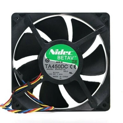 NIDEC 12CM B35502-35 DC 12V 1.40A 12038 120*120*38mm 4 Wire PWM Cooling Fan - Image 1 of 4