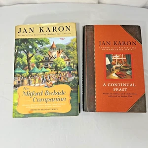 2 Jan Karon Hardcover Books A Continual Feast And The Mitford Bedside Companion - Picture 1 of 9