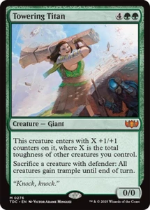 MTG Magic 1x Towering Titan (M/NM) Commander Tarkir Dragonstorm - Photo 1 sur 1