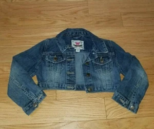 Mädchen GAP KIDS Denim Cropped JEANSJACKE Größe 4/5 - Factory Distressed Wear - Bild 1 von 2
